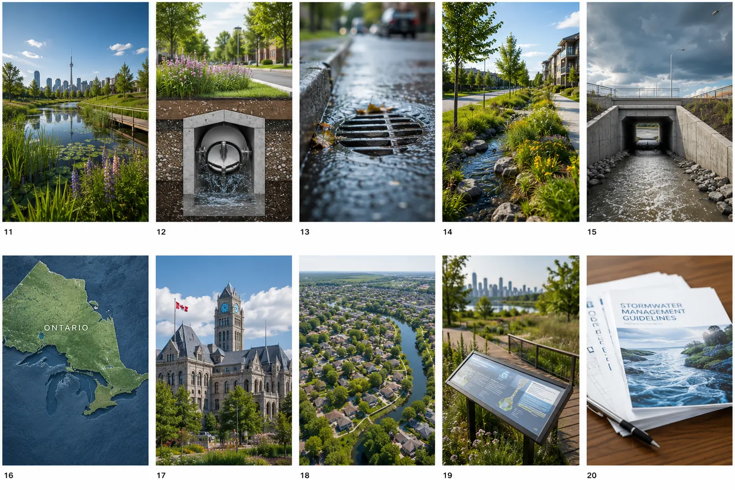 A Clean Collage Grid Layout Of Ten High Resolution
