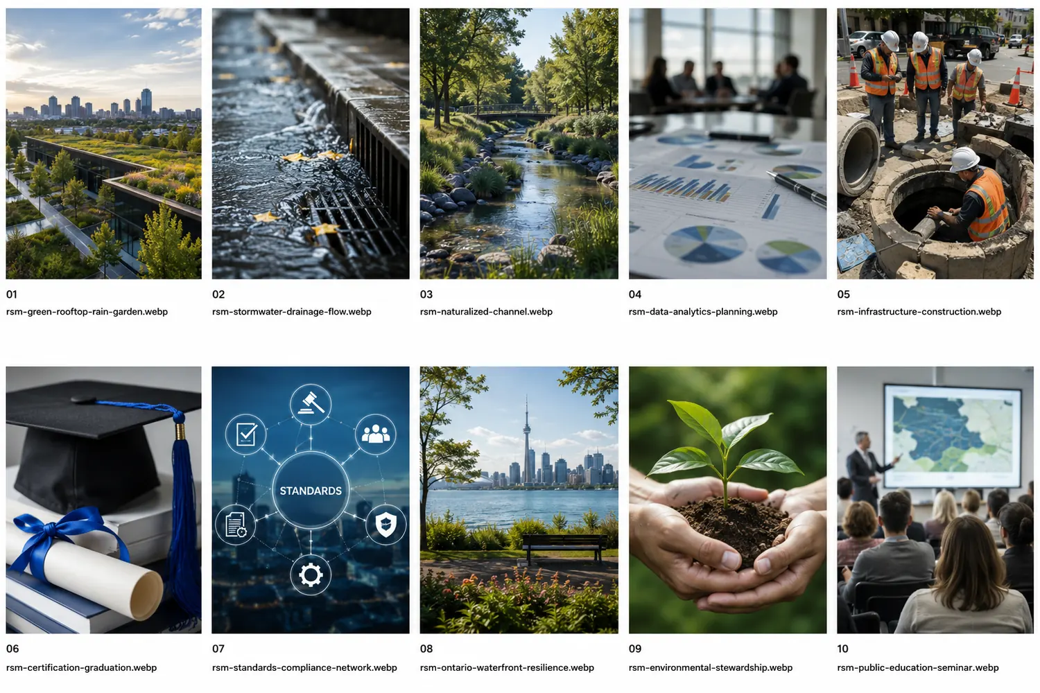 A Composite Grid Contact Sheet Style Image With