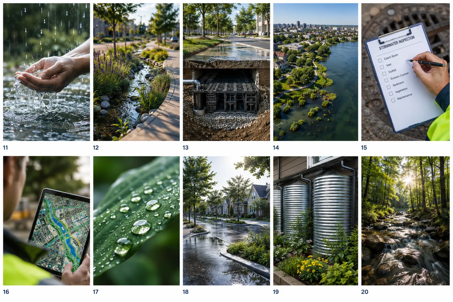A Wide Collage Strip Style Image Of 10 Separate En